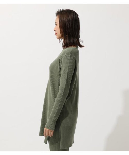 AZUL by moussy(アズールバイマウジー)/SHOULDER OPEN TUNIC KNIT TOPS/img20