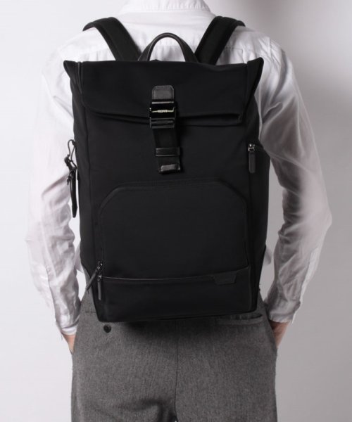 TUMI Harrison 「オズボーン」ロール・トップ・バックパック 【雑誌掲載商品】(502912959) トゥミ(TUMI