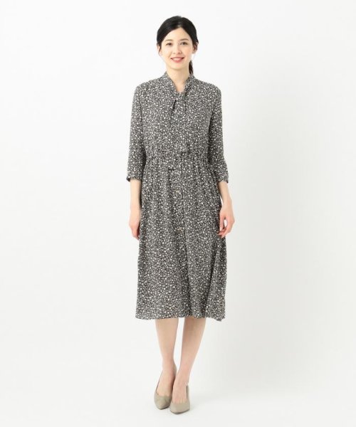セール 洗える ブルームフラワープリント ワンピース ２３区 大きいサイズ Nijyusanku Large Size Magaseek