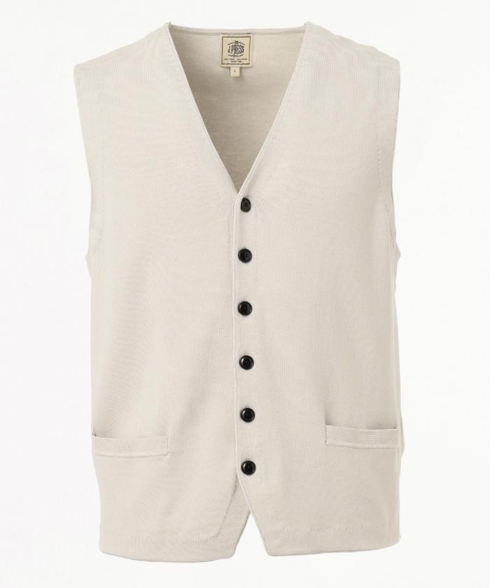 HOUSTON GASS】総針ニットベスト(502977437)｜HANKYU MEN'S / 阪急メンズ