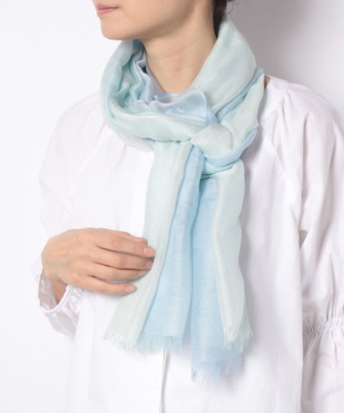 ベンベルグローズ柄オンブレージャカードストール Uv Wash ランバンコレクション アクセサリー Lanvin Collection Accessories Magaseek