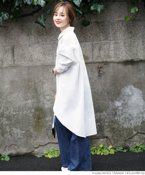 しわになりにくいハリ感シャツワンピース コカ Coca Magaseek