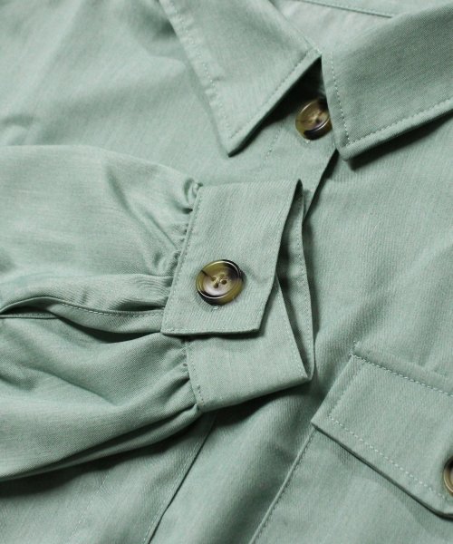 Fizz(フィズ)/【2021新作】胸ポケット付き ドロストデザインシャツ mitis SS/img17