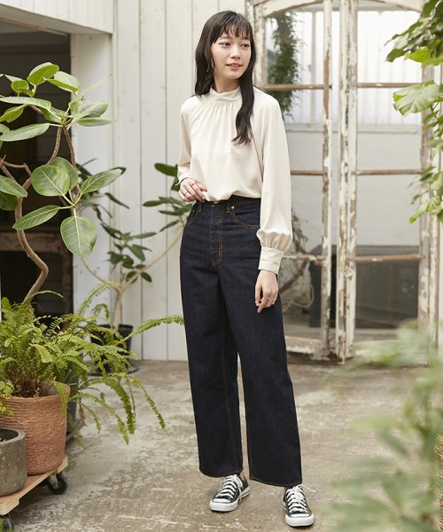 AZUL by moussy(アズールバイマウジー)/【VERY５月号掲載】HIGH WAIST DENIM WIDE ２/img01
