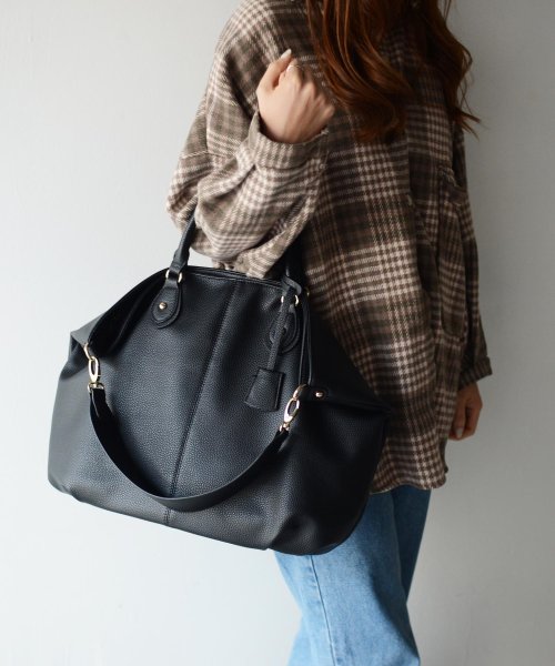 サイド折れ3wayトートバッグ【aroco/アロコ】 レディース A4 大容量 通勤通学 レディース ショルダーバッグ  仕事バッグ 通勤バッグ 人気・おすすめ｜売れ筋商品・話題商品におすすめ コスパ重視 安心配送 コスパ重視