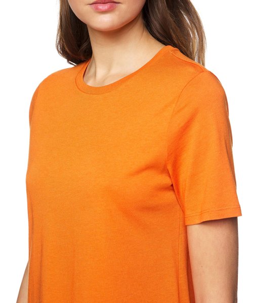 BENETTON (women)(ベネトン（レディース）)/クルーネック裾ロゴ刺繍半袖Tシャツ・カットソー/img51