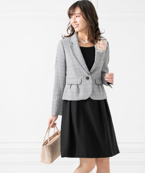 ２ジャケット フレアワンピース セットアップスーツ ３点セット セレモニースーツ 入学式 入園式 卒業式 卒園式 七五三 ママスーツ フォルムフォルマ Form Forma Magaseek