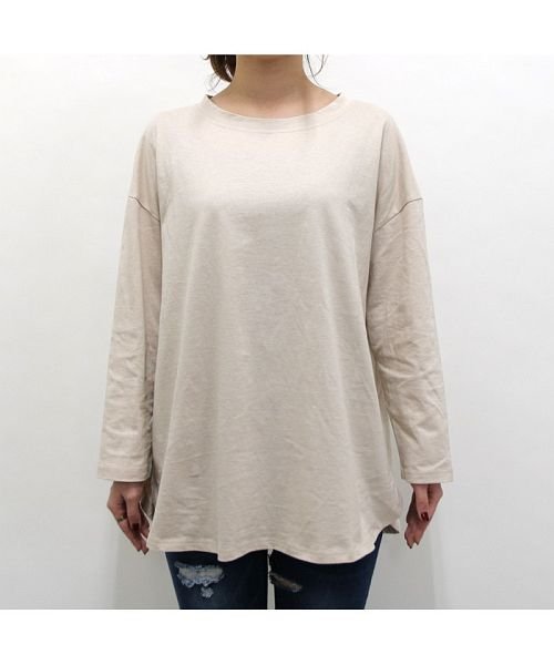 ベーシックラウンドトップス レディース ファッション おしゃれ チュニック ロンt プルオーバー Tシャツ インナー カットソー レイヤード トレンド シンプル ノンヘッジ Non Hedge Magaseek