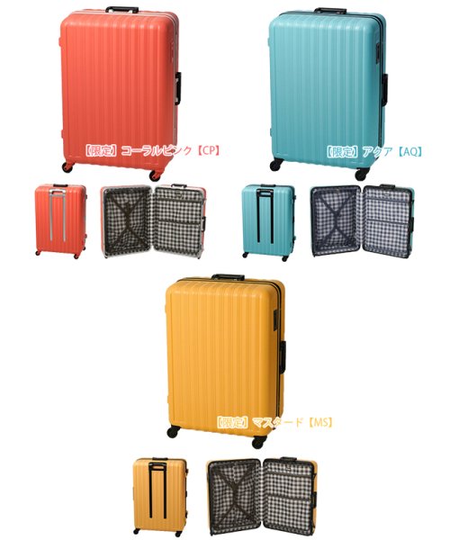 BOUNDRIP(バウンドリップ)/バウンドリップ スーツケース LLサイズ フレームタイプ ストッパー付き 軽量 大型 大容量 105L BD88/img15