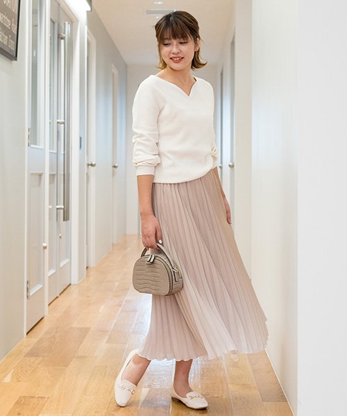 美人百花 Steady 3月号掲載 グラデーションプリーツスカート ナチュラルビューティーベーシック Natural Beauty Basic Magaseek