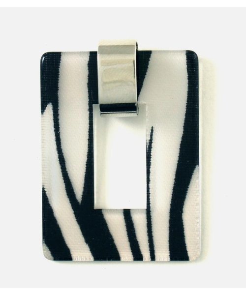 AZUL by moussy(アズールバイマウジー)/ZEBRA ACRYL EARRINGS/img01