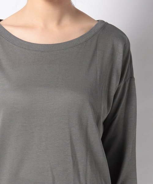 BENETTON (women)(ベネトン（レディース）)/リヨセルコットンロングTシャツ・カットソー/img15