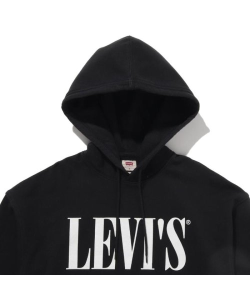 Levi's(リーバイス)/リラックスグラフィックフーディー 90'S SERIF LOGO PO MINERAL BLACK/img03