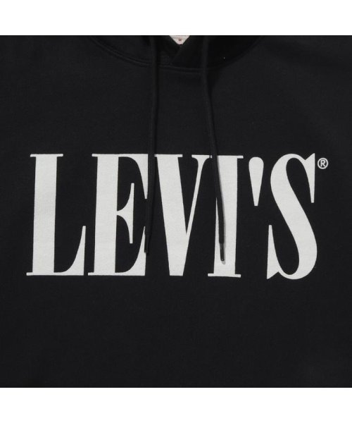 Levi's(リーバイス)/リラックスグラフィックフーディー 90'S SERIF LOGO PO MINERAL BLACK/img06