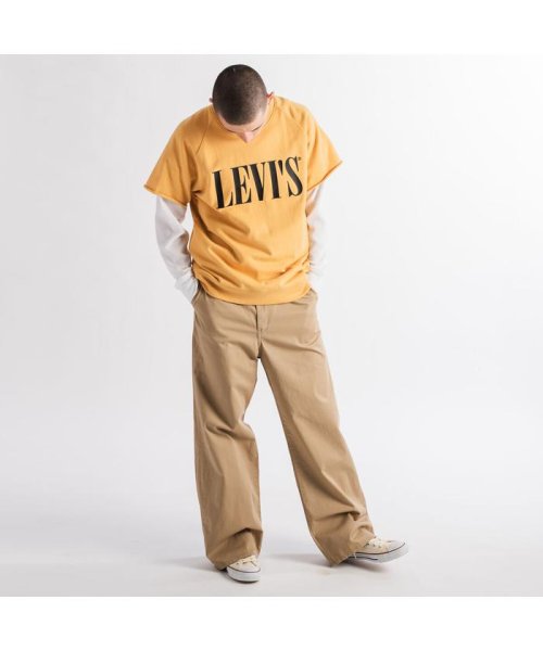 Levi's(リーバイス)/HYBRID クルーネックスウェットシャツ GOLDEN APRICOT/img01