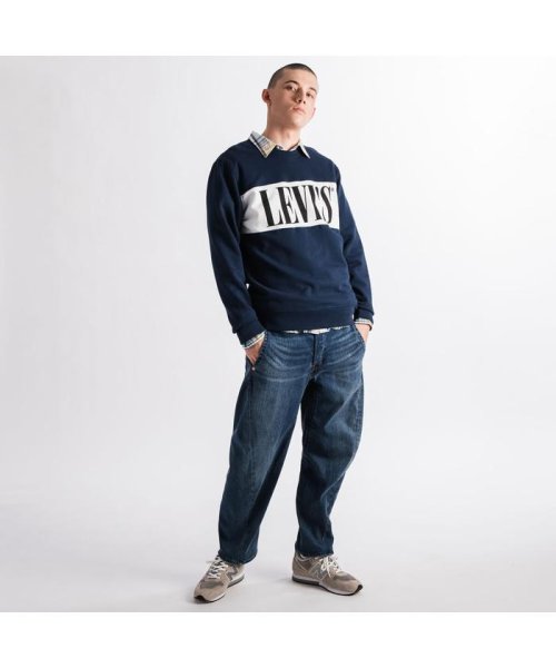 Levi's(リーバイス)/LOGO COLORBLOCK CREW DRESS BLUES/ WHITE/img01
