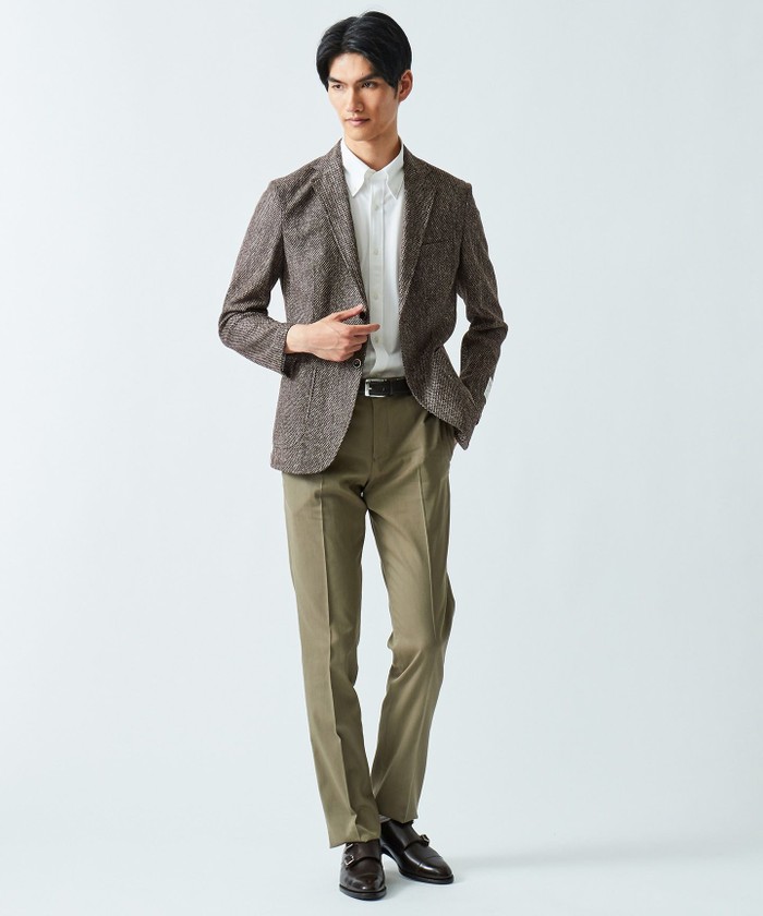 洗える】【1992 by gotairiku】メランジラッセル ジャケット(502993805