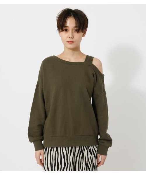 AZUL by moussy(アズールバイマウジー)/ONE SHOULDER SWEAT PO/img19