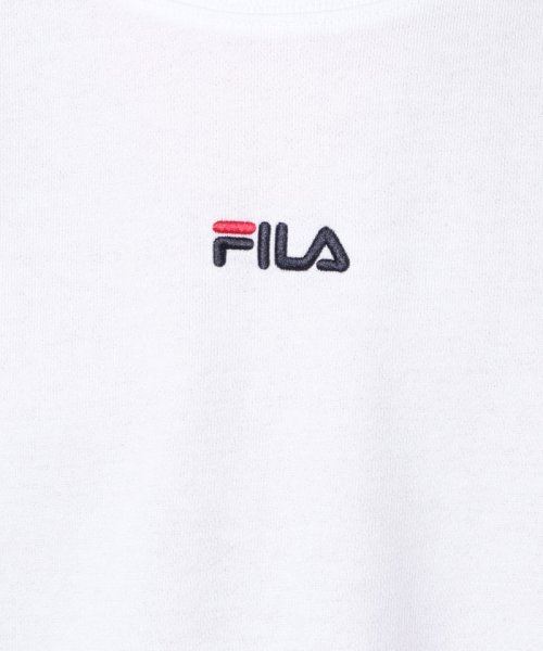 MARUKAWA(マルカワ)/【FILA】フィラ　ミニロゴ刺繍　袖ロゴプリント　袖切り替え　裏毛　トレーナー 春/img07