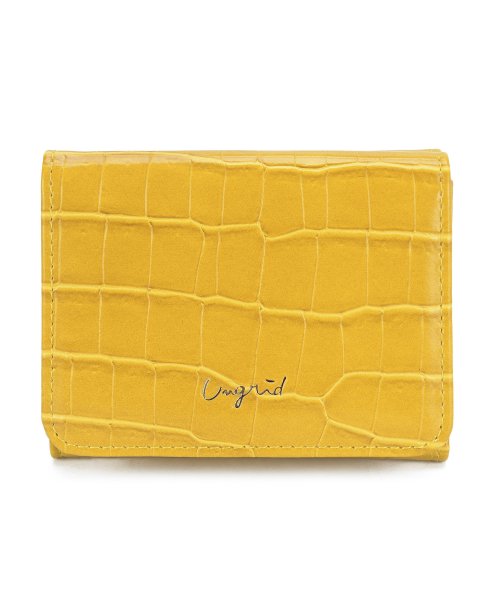 UNGRID bag(アングリッド　バッグ)/シャイニースモールクロコ 三つ折りミニ財布/img58