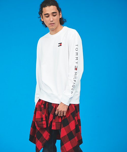 TOMMY HILFIGER(トミーヒルフィガー)/【オンライン限定】 フレンチテリー ロゴ ロングスリーブスウェット 長袖 Tシャツ/img02