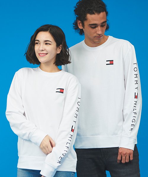 TOMMY HILFIGER(トミーヒルフィガー)/【オンライン限定】 フレンチテリー ロゴ ロングスリーブスウェット 長袖 Tシャツ/img03