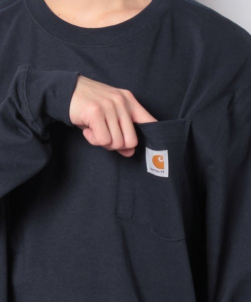 MARUKAWA(マルカワ)/【Carhartt】カーハート　USサイズ　無地　ポケット付き　ピスネーム　長袖Tシャツ 春 ロンＴ/img04