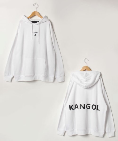 MARUKAWA(大きいサイズのマルカワ)/【KANGOL】カンゴール 大きいサイズ ビッグシルエット ミニロゴ刺繍 バックロゴ 裏毛スウェットプルパーカー/img08
