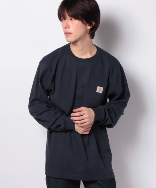 MARUKAWA(マルカワ)/【Carhartt】カーハート　USサイズ　無地　ポケット付き　ピスネーム　長袖Tシャツ 春 ロンＴ/img10