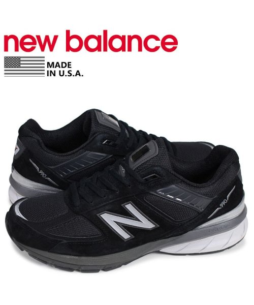 ニューバランス new balance 990 スニーカー メンズ Dワイズ MADE IN USA ブラック 黒 M990BK5 [予約 1