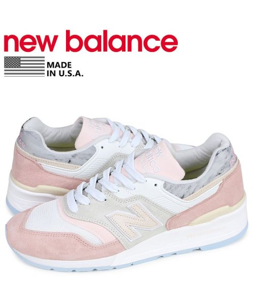 ニューバランス New Balance 997 スニーカー メンズ Dワイズ Made In Usa ピンク M997lbh ニューバランス Newbalance Magaseek