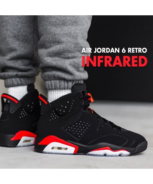 Nike Air Jordan 6 Retro ナイキ エアジョーダン6 レトロ スニーカー メンズ ブラック インフラレッド 060 ナイキ Nike Magaseek