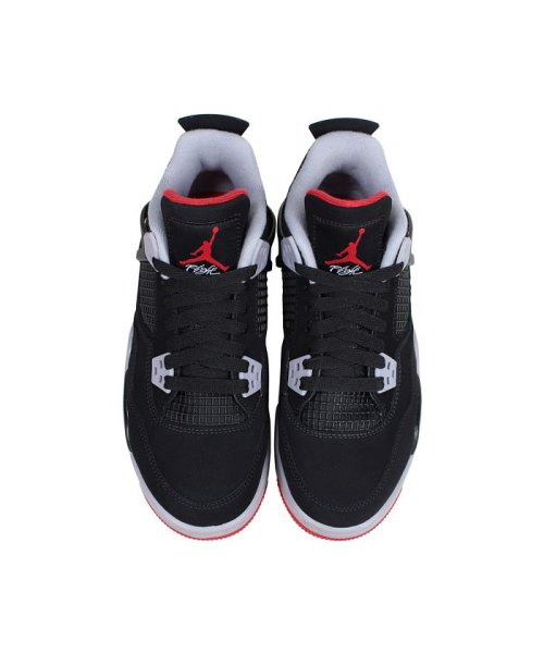 クーポン開催中 Nike Air Jordan 4 Retro Gs Bred ナイキ エアジョーダン4 レトロ スニーカー レディース ブラック 黒 060 ナイキ Nike Magaseek