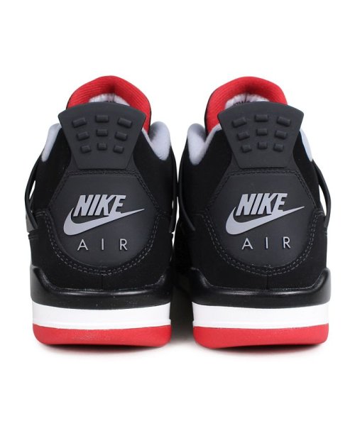 クーポン開催中 Nike Air Jordan 4 Retro Gs Bred ナイキ エアジョーダン4 レトロ スニーカー レディース ブラック 黒 060 ナイキ Nike Magaseek