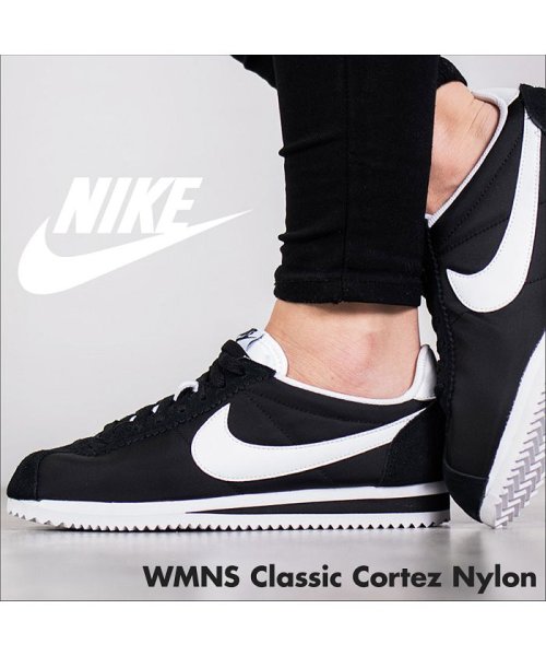 ナイキ Nike Nike Wmns Classic Cortez Nylon ナイキ コルテッツ スニーカー レディース ブラック 011 Magaseek