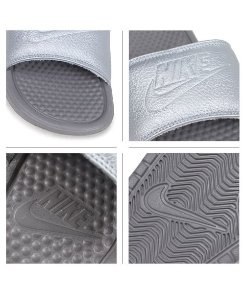 クーポン Nike Wmns Benassi Just Do It Bp ナイキ ベナッシ サンダル レディース メンズ シルバー Ao4642 001 ナイキ Nike Magaseek