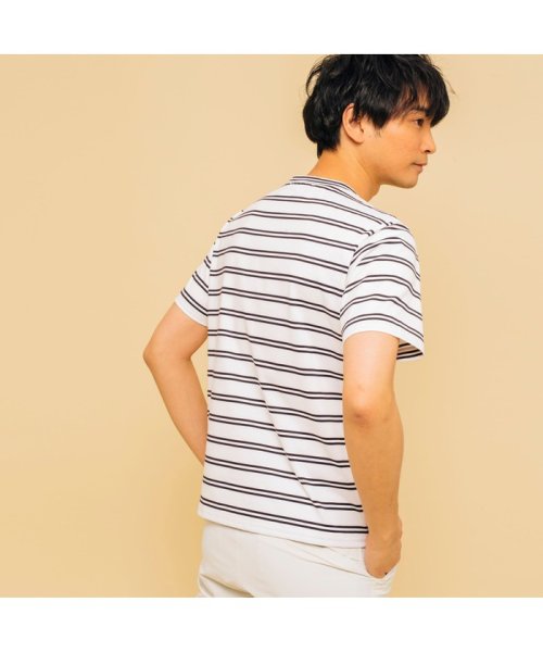 セール 吸水速乾 エーグル ダブルストライプtシャツ エーグル メンズ ａｉｇｌｅ Men Magaseek