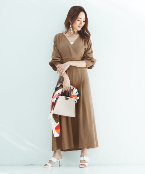 麻混カシュクールワンピース ユアーズ Ur S Magaseek 麻混カシュクールワンピース ユアーズ Ur S Magaseek