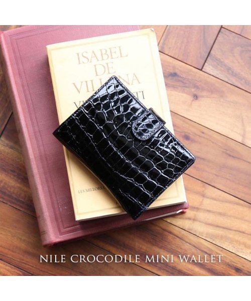クロコダイルレザーミニ財布シャイニング 