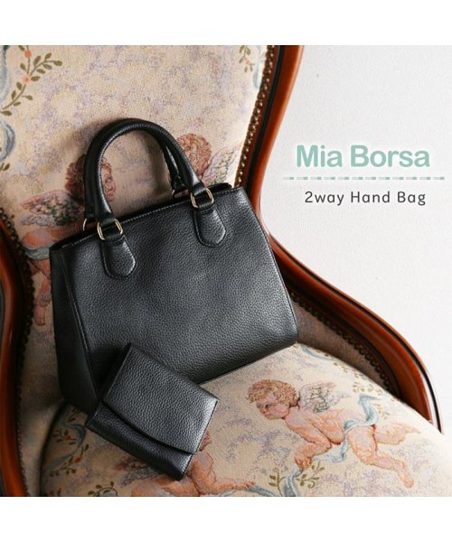 Mia Borsa(ミアボルサ)/[MiaBorsa]牛革レザーフォーマルハンドバッグ/img15