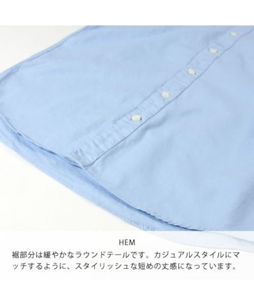 THE CASUAL(ザ　カジュアル)/(アップスケープオーディエンス) Upscape Audience 日本製シャーリングボタンダウンシャツ/img16