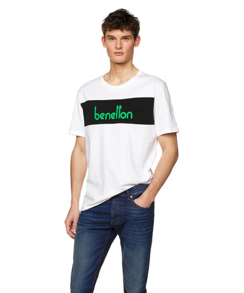 BENETTON (mens)(ベネトン（メンズ）)/パネルカラーロゴTシャツ・カットソー/img02