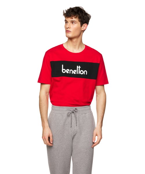 BENETTON (mens)(ベネトン（メンズ）)/パネルカラーロゴTシャツ・カットソー/img19