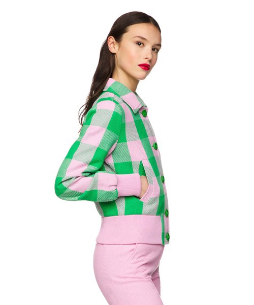 BENETTON (women)(ベネトン（レディース）)/ブロックチェックバックロゴスタジャン・ブルゾン(VOGUE JAPAN 4月号掲載)/img01