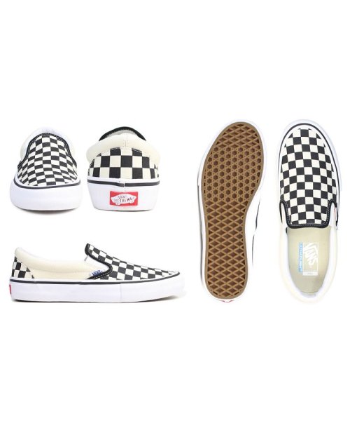 セール Vans ヴァンズ スリッポン スニーカー メンズ レディース バンズ Slip On Pro Vn0a347vapk 靴 チェック 1 17 追加入荷 ヴァンズ Vans Magaseek