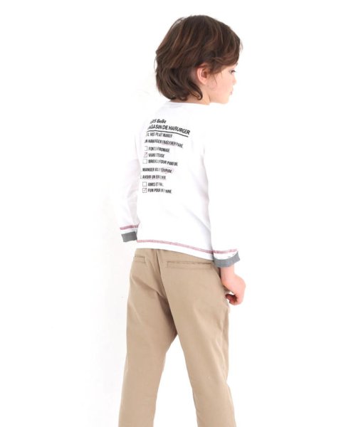 セール ハンバーガー バッグ ロゴ プリント 長袖 Tシャツ 80cm 150cm 502980785 ベベ Bebe Magaseek