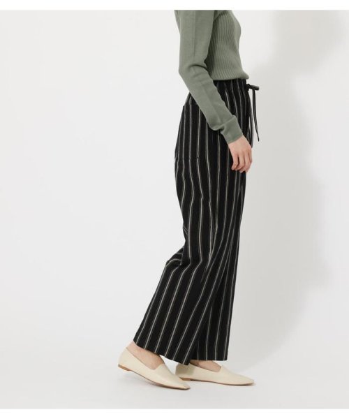 AZUL by moussy(アズールバイマウジー)/STRIPE EASY WIDE PANTS/img01