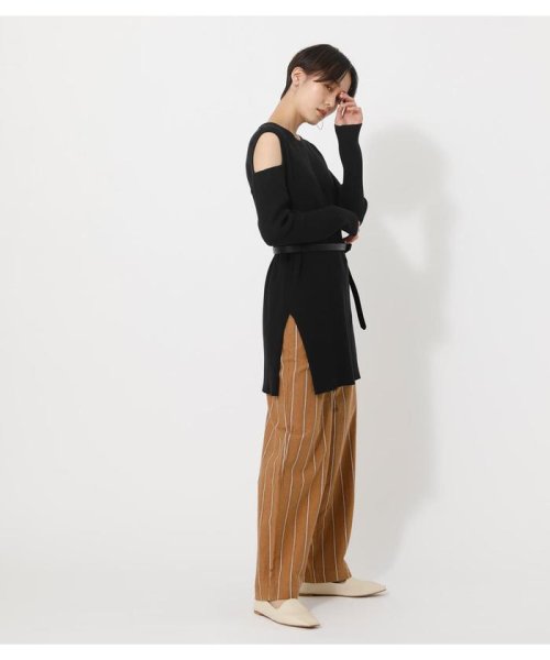 AZUL by moussy(アズールバイマウジー)/STRIPE EASY WIDE PANTS/img10