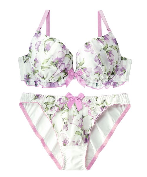 セール ブラジャー ショーツ セット カリーナフラワー ブラジャー ショーツ 可愛い ブラジャー 女性 下着 レディース セット ブラショーツ ブラ ショーツ セット エメフィール Aimerfeel Magaseek