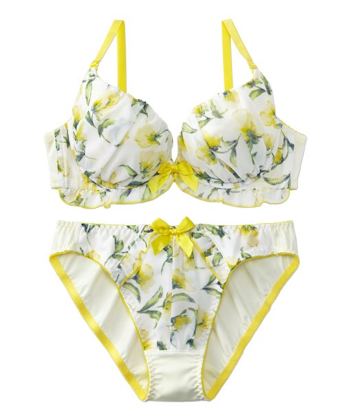 ブラジャー ショーツ セット カリーナフラワー ブラジャー ショーツ 可愛い ブラジャー 女性 下着 レディース セット ブラショーツ ブラ ショーツ セット エメフィール Aimerfeel Magaseek